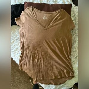 Camel colored tshirt 100% cotton